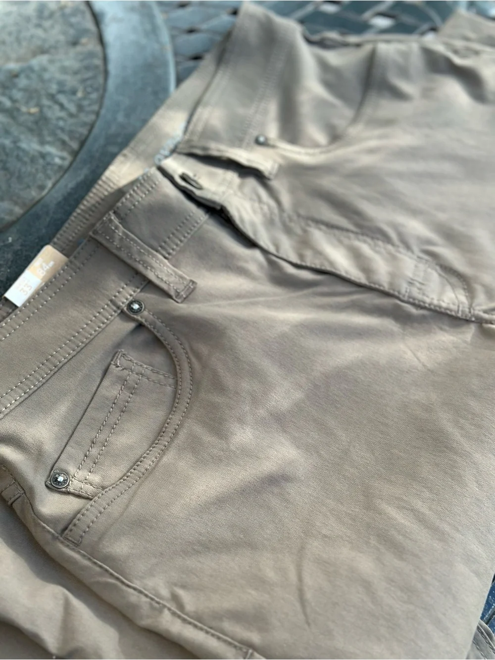 Prana Brion Pants Men’s 33x34 Slim Fit Stretch Zion Mud NWT